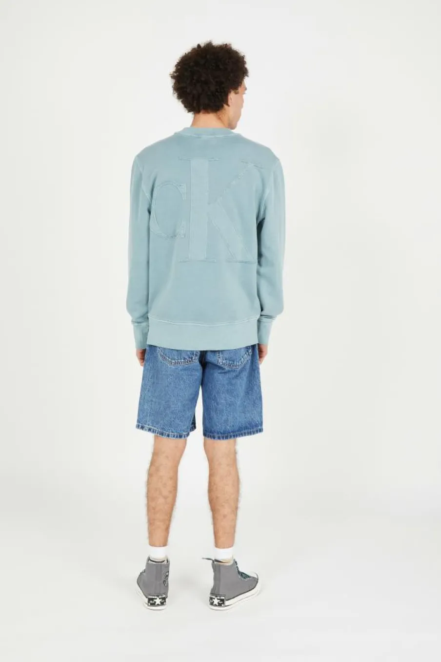 BOLD WASHED - Hoodie | Bleu*CALVIN KLEIN