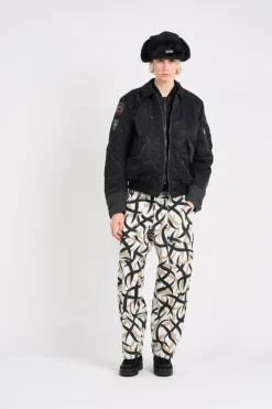 BOMBERS CWU AVEC BADGES - Blouson | Noir*SCHOTT New