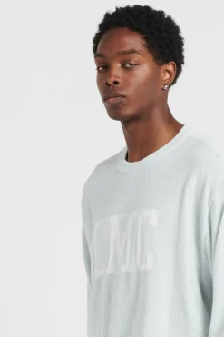 BOOKLE KNIT SWEATER - T-shirt | Bleu*LOST MANAGEMENT CITIES Sale