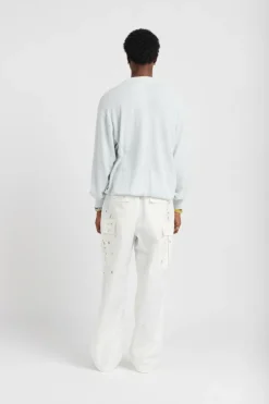 BOOKLE KNIT SWEATER - T-shirt | Bleu*LOST MANAGEMENT CITIES Sale