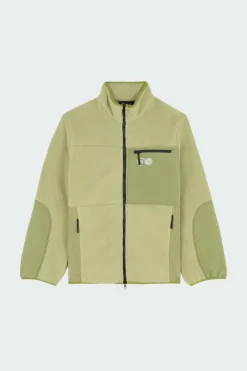 BORG ZIP FLEE - Polaire | Kaki*PURPLE MOUNTAIN OBSERVATORY Outlet