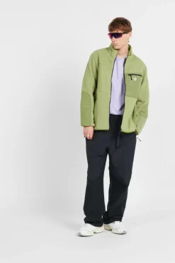 BORG ZIP FLEE - Polaire | Kaki*PURPLE MOUNTAIN OBSERVATORY Outlet