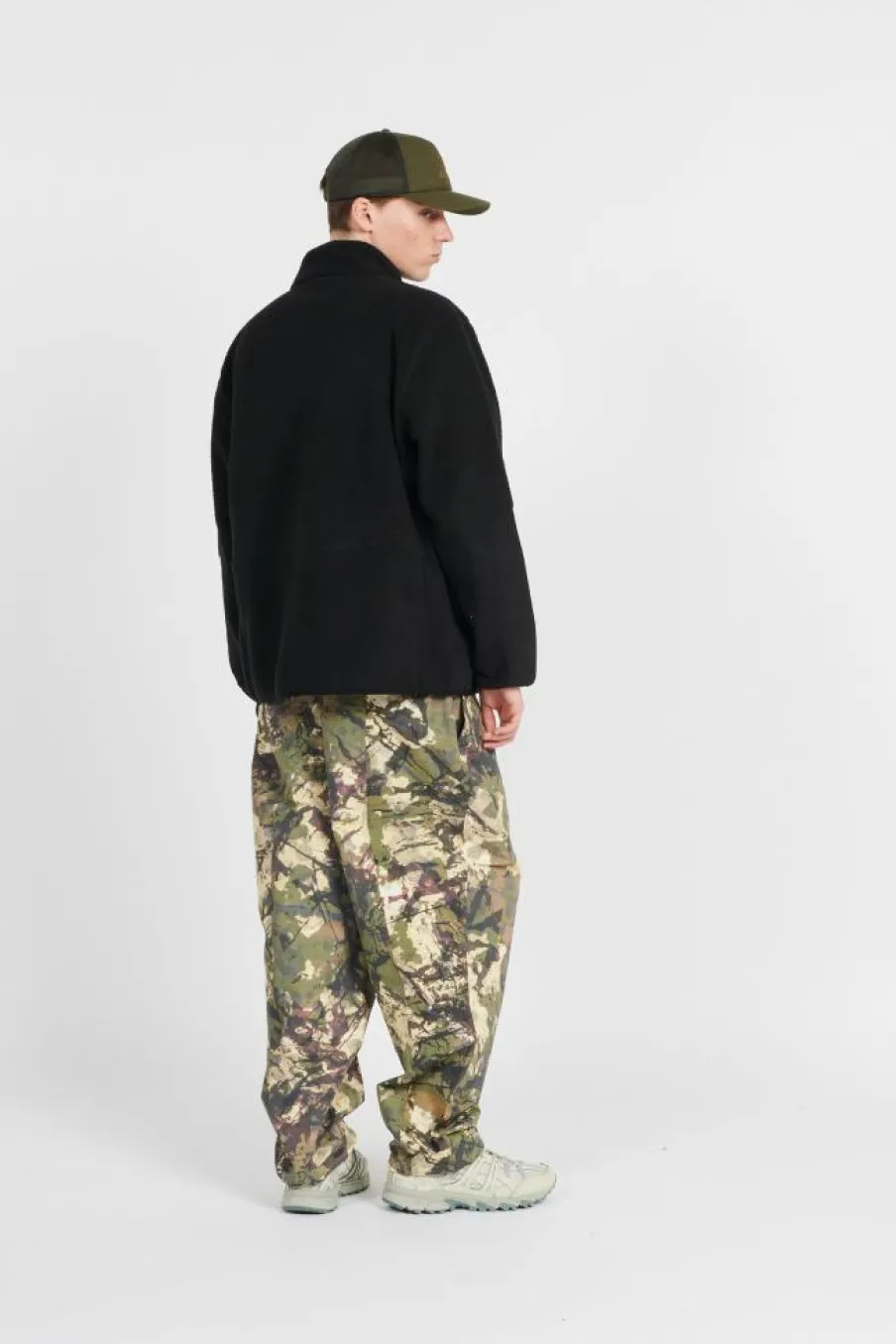 BORG ZIP FLEE - Polaire | Noir*PURPLE MOUNTAIN OBSERVATORY Clearance