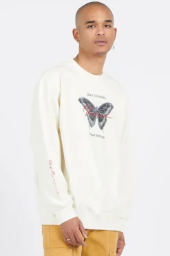BORN IN ANAHEIM LOOSE C marshmallow - Sweatshirt | Blanc*VANS Best