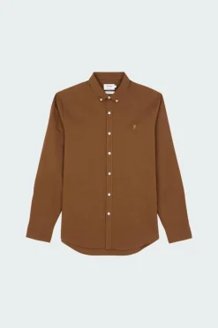 BREWER - Chemise | Marron*FARAH Discount