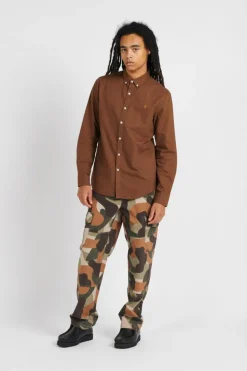 BREWER - Chemise | Marron*FARAH Discount