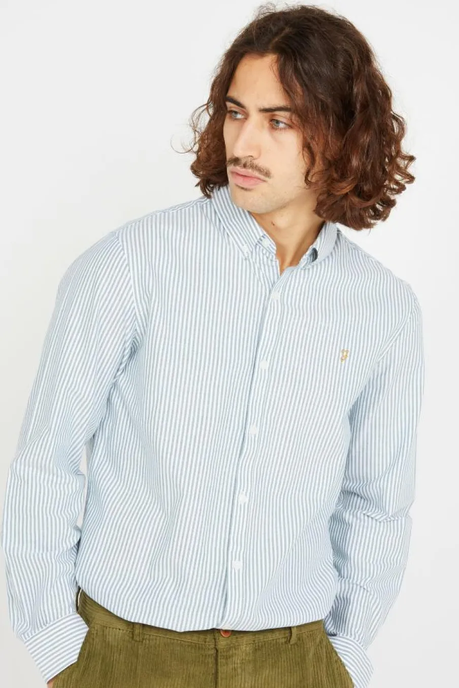 BREWER - Chemise | Vert*FARAH Discount