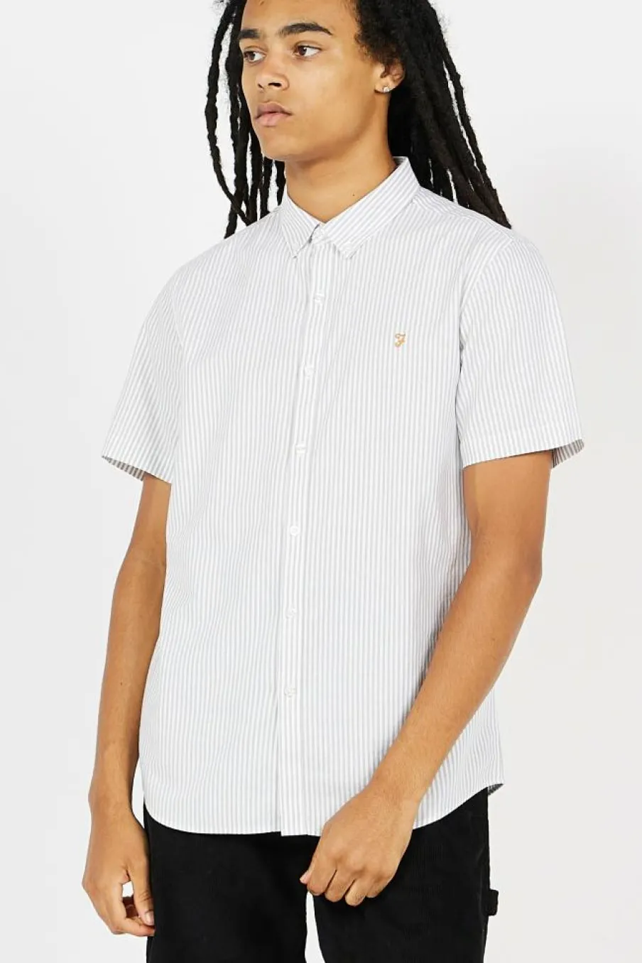 BREWER CHECK LS B - Chemise | Vert*FARAH Outlet