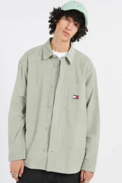BRICK CORD OVERS - Surchemise | Vert*TOMMY JEANS Sale