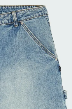 BRUSH WASHED DENIM CARPENTER SHORTS - Short |*LOST MANAGEMENT CITIES Sale