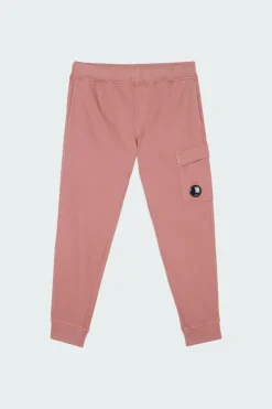 BRUSHED & EMERIZED DIAGONAL FLEECE CARGO TRACK PANTS - Jogging | Rose*C.P. COMPANY Discount