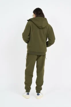 Brushed Fleece Hybrid Hooded Jacket - Polaire | Kaki*POLO RALPH LAUREN Outlet