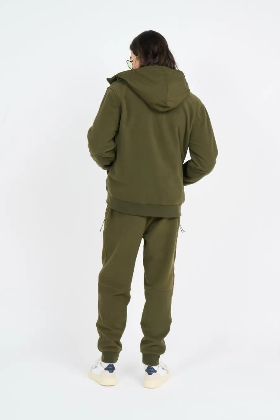 Brushed Fleece Hybrid Hooded Jacket - Polaire | Kaki*POLO RALPH LAUREN Outlet