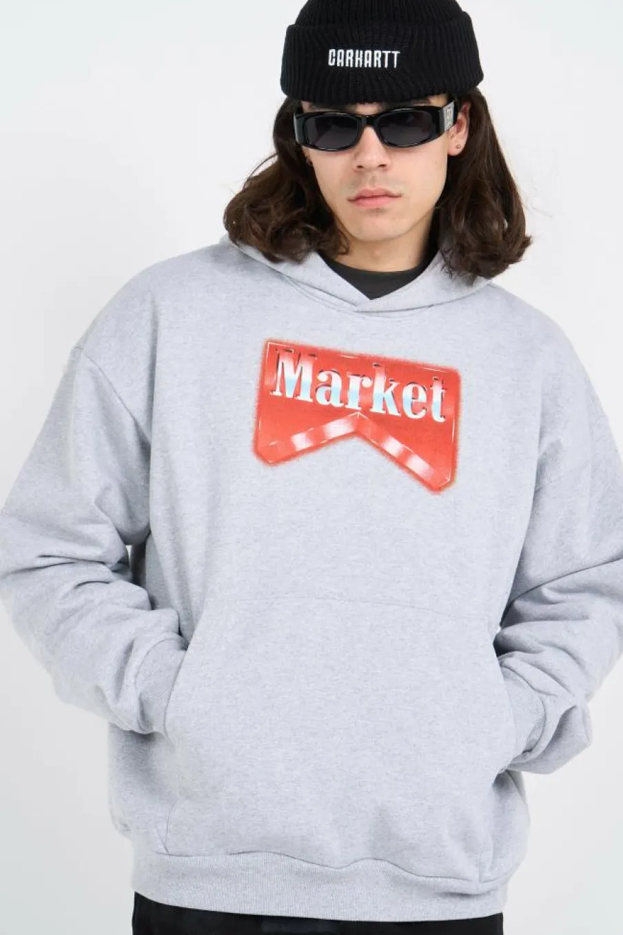 BULLRIDER - Hoodie | Gris*MARKET Clearance