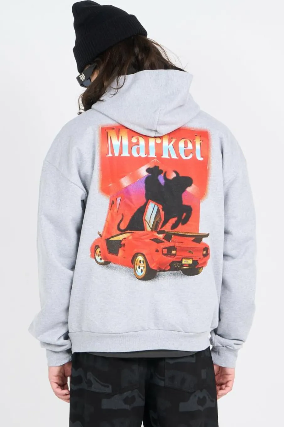 BULLRIDER - Hoodie | Gris*MARKET Clearance