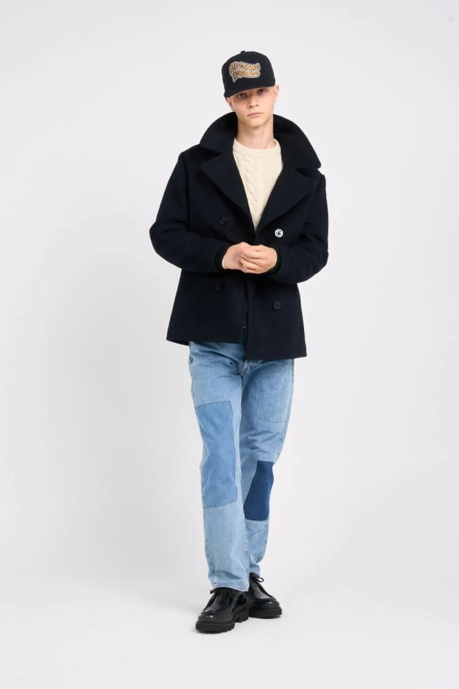 CABAN DOUBLE BOUTONNAGE - Manteau | Bleu*SCHOTT Discount