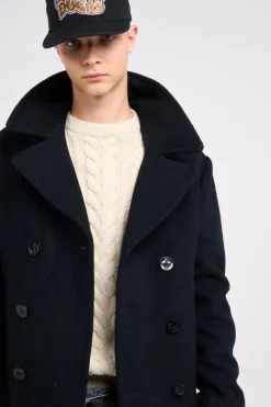 CABAN DOUBLE BOUTONNAGE - Manteau | Bleu*SCHOTT Discount