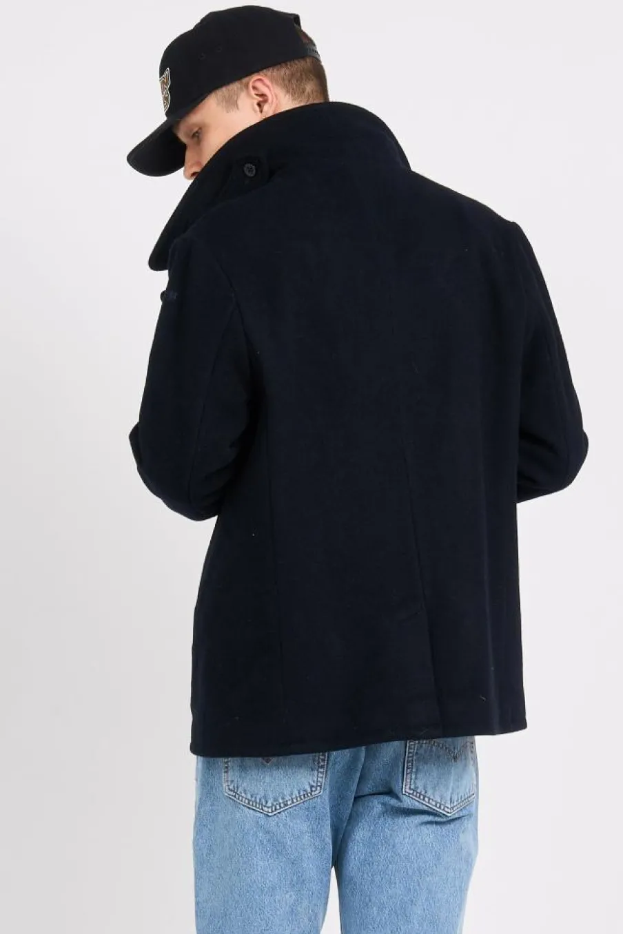 CABAN DOUBLE BOUTONNAGE - Manteau | Bleu*SCHOTT Discount
