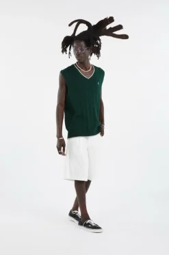 Cable-Knit Cotton Sweater Vest - Pull | Vert*POLO RALPH LAUREN Discount