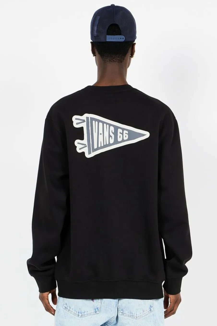 CAMP FLAG CREW Black - Sweatshirt | Noir*VANS Discount