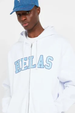 CAMPUS - Hoodie zippé | Blanc*HELAS Sale