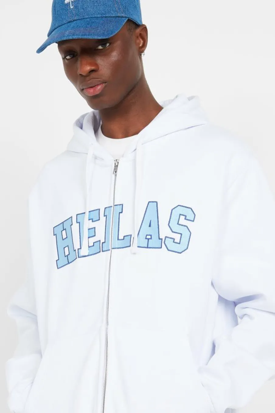 CAMPUS - Hoodie zippé | Blanc*HELAS Sale
