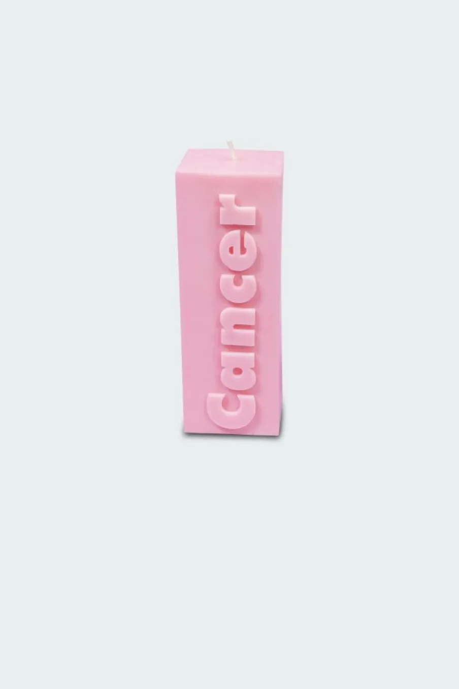 CANCER ZODIAC BLOCK PILLAR CANDLE - Bougie | Rose*FLAMINGO CANDLES
