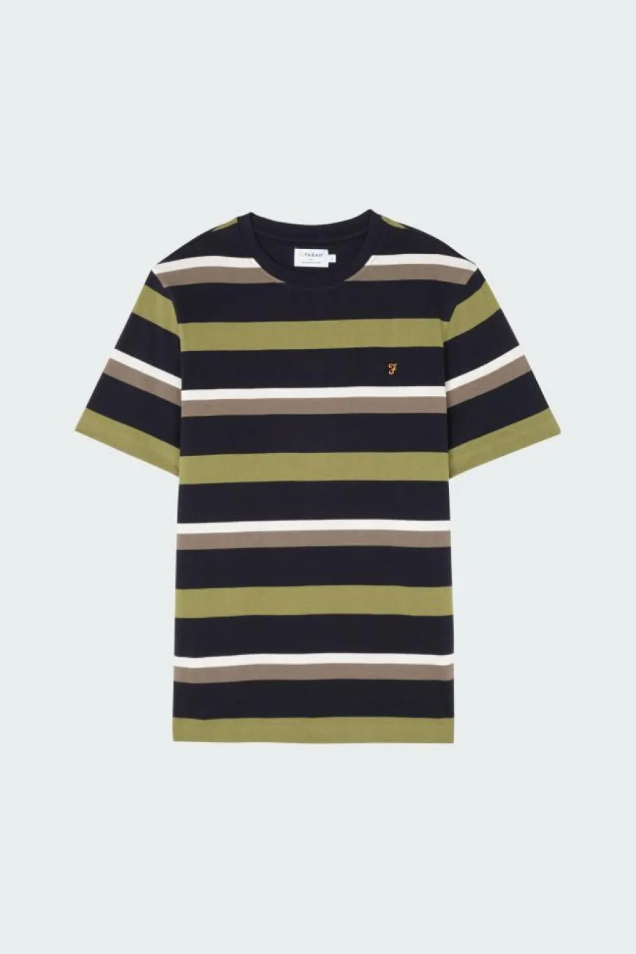 CASPAR - T-shirt | Bleu*FARAH Discount