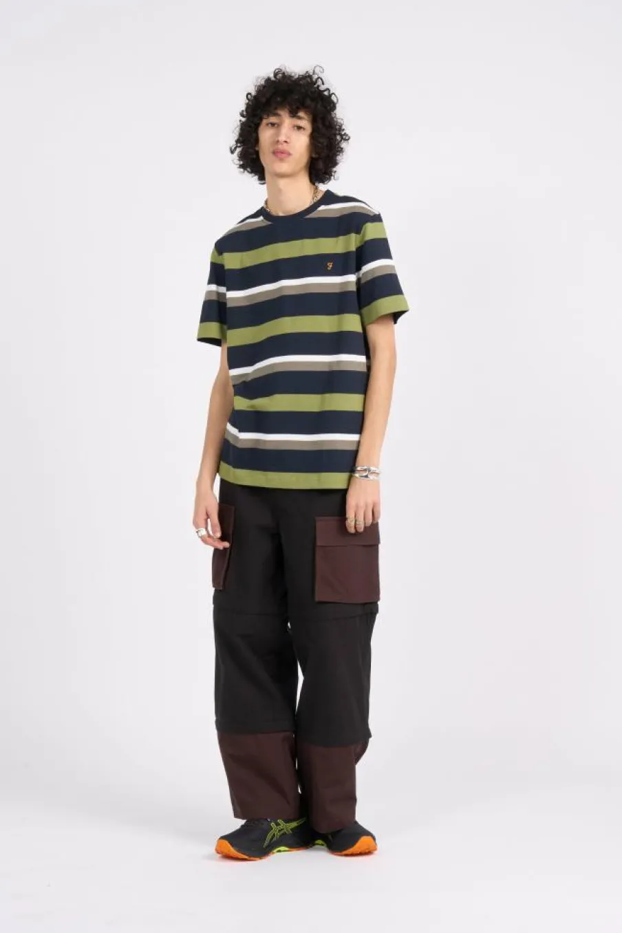 CASPAR - T-shirt | Bleu*FARAH Discount