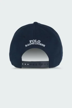 Casquette baseball calotte haute sergé - Casquette | Bleu*POLO RALPH LAUREN Online