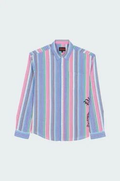 CHAPEL LONG SLEEVE BUTTON UP - Chemise | Bleu*PLEASURES Discount