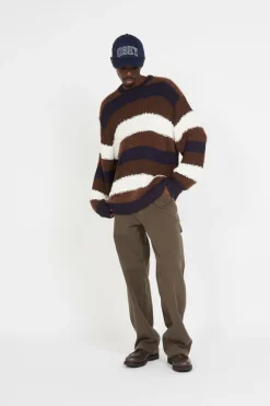 CHARLES CREWNECK - Pull | Marron*OBEY Outlet