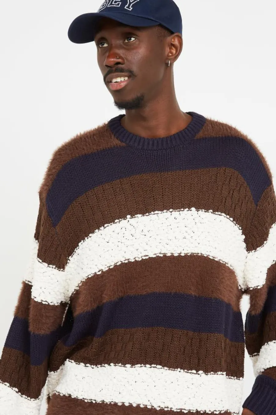 CHARLES CREWNECK - Pull | Marron*OBEY Outlet