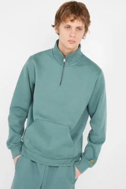 Chase Neck Zip - Sweatshirt | Vert*CARHARTT WIP Sale