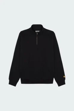 Chase Neck Zip - Sweatshirt | Noir*CARHARTT WIP Online
