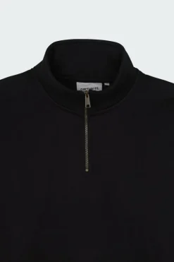 Chase Neck Zip - Sweatshirt | Noir*CARHARTT WIP Online