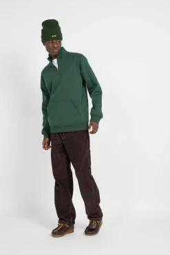 Chase Neck Zip - Sweatshirt | Vert*CARHARTT WIP Discount