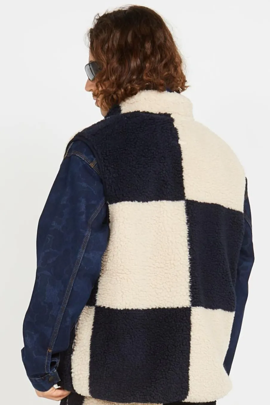 CHECKERED SHERPA VEST - Veste | Multicolore*GRAMICCI Sale