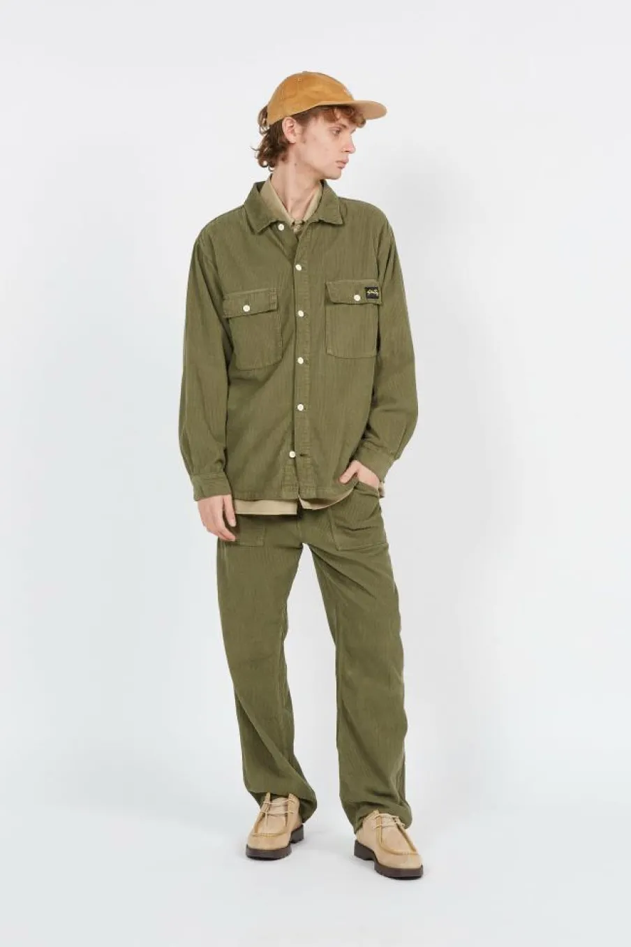 CHEM AW2311114 CPO OLIVE CORD - Chemise | Vert*STAN RAY Discount