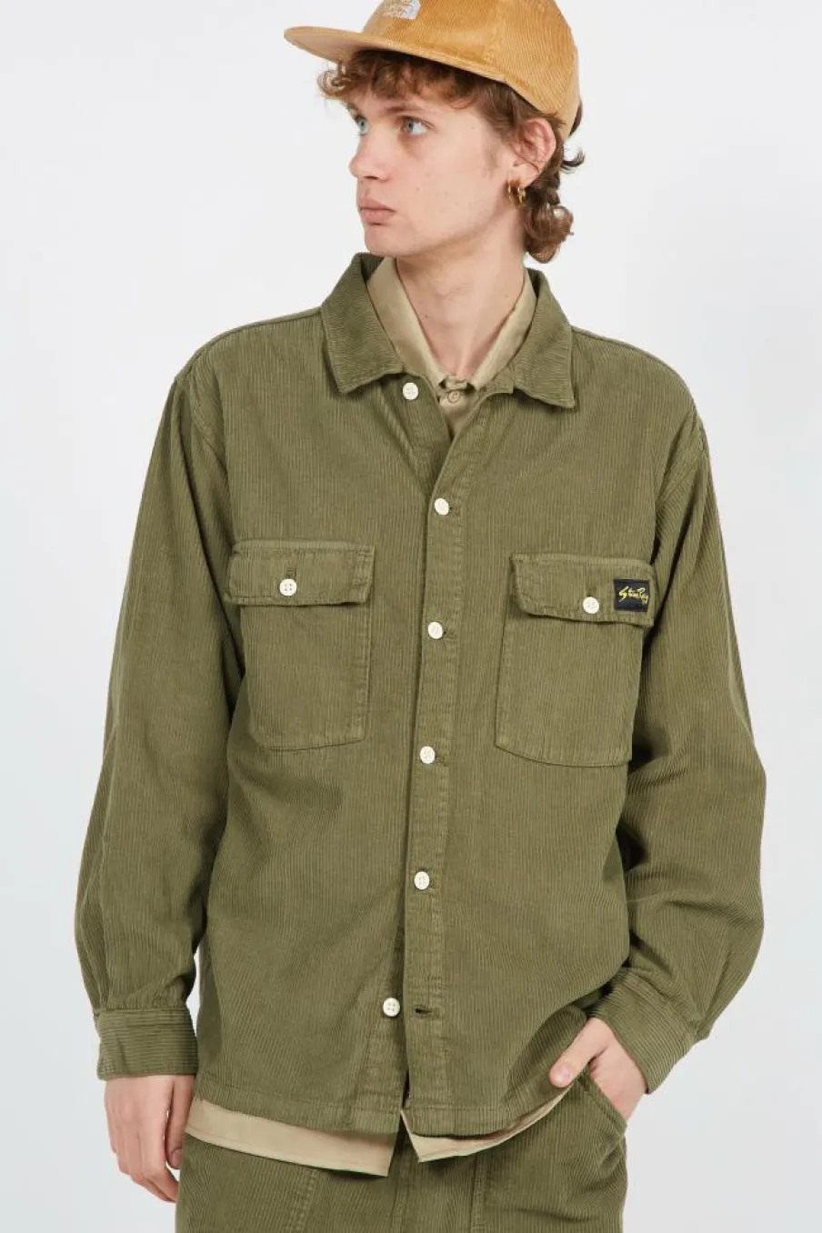 CHEM AW2311114 CPO OLIVE CORD - Chemise | Vert*STAN RAY Discount
