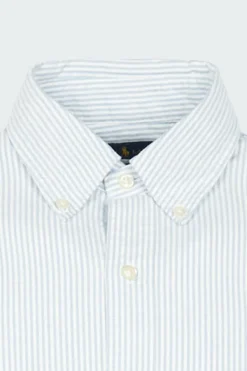 Chemise col américain regular-fit en coton | Bleu*POLO RALPH LAUREN Discount