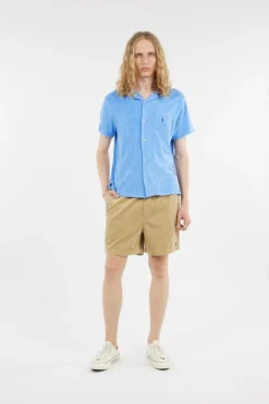 Chemise safari en molleton éponge - Chemise | Bleu*POLO RALPH LAUREN Discount