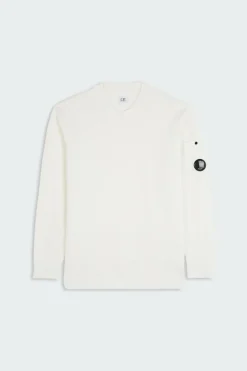 CHENILLE COTTON LENS KNIT - Pull | Blanc*C.P. COMPANY Sale