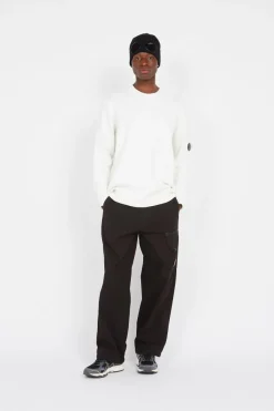 CHENILLE COTTON LENS KNIT - Pull | Blanc*C.P. COMPANY Sale