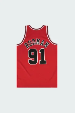 CHICAGO BULLS - DENIS RODMAN - Maillot | Rouge*MITCHELL & NESS Hot