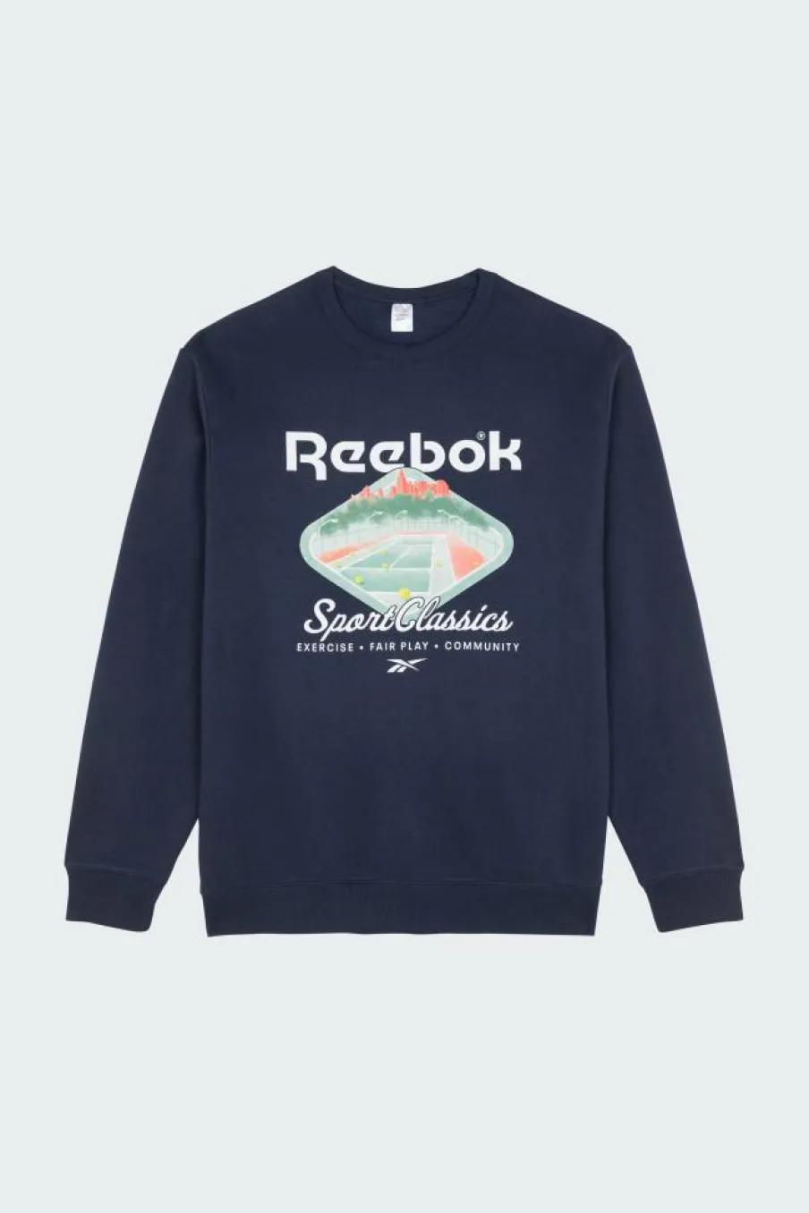 CL COURT SPORT CREW - Sweatshirt | Bleu*REEBOK Hot