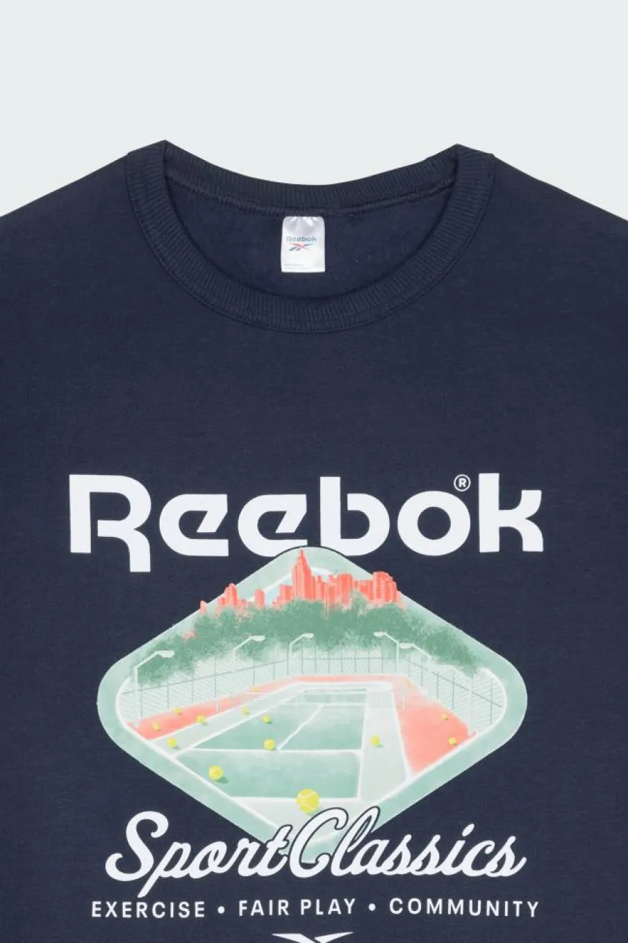 CL COURT SPORT CREW - Sweatshirt | Bleu*REEBOK Hot