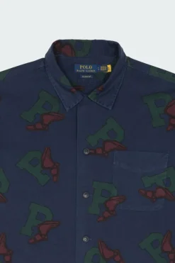 Classic Fit P-Wing Camp Shirt - Chemise | Bleu*POLO RALPH LAUREN Hot