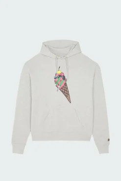 CONE MAN POPOVER - Hoodie | Gris*ICE CREAM Outlet