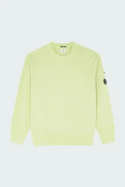 COTTON DIAGONAL FLEECE LENS - Sweatshirt | Vert*C.P. COMPANY New